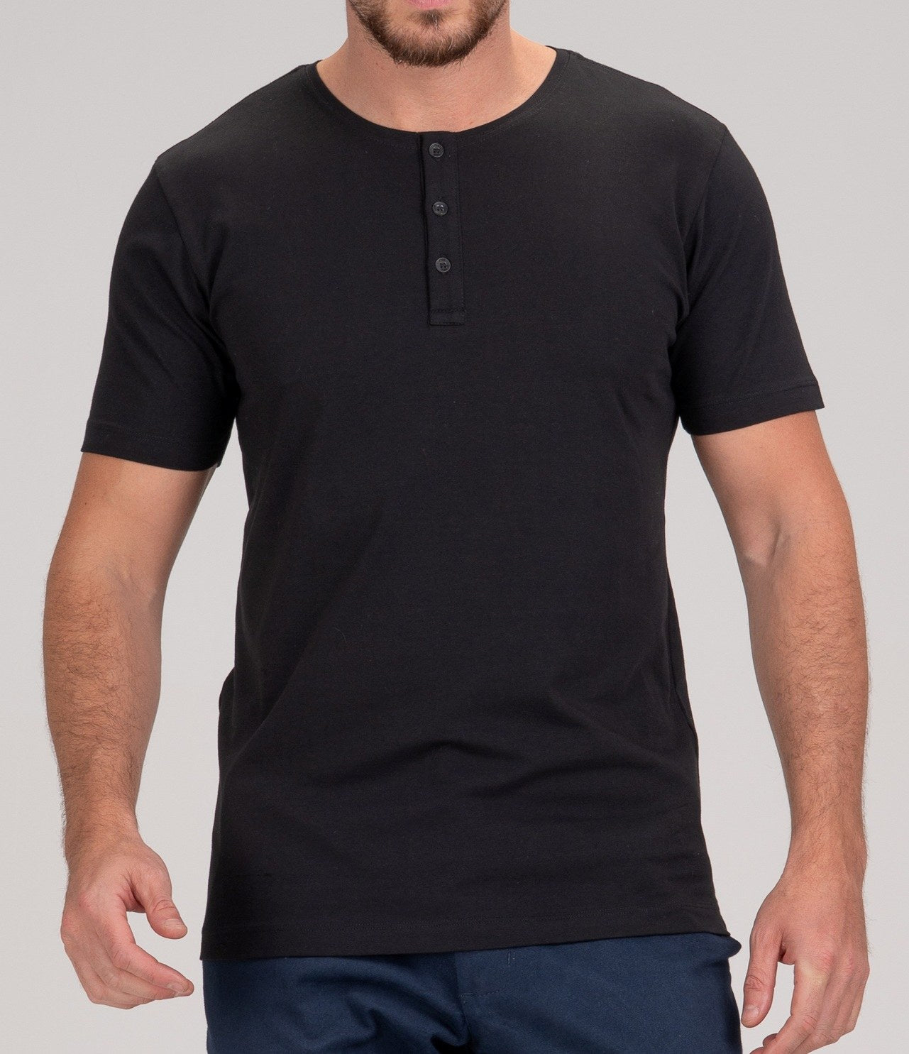 Camiseta Henley de Algodão Egípcio - Luxor