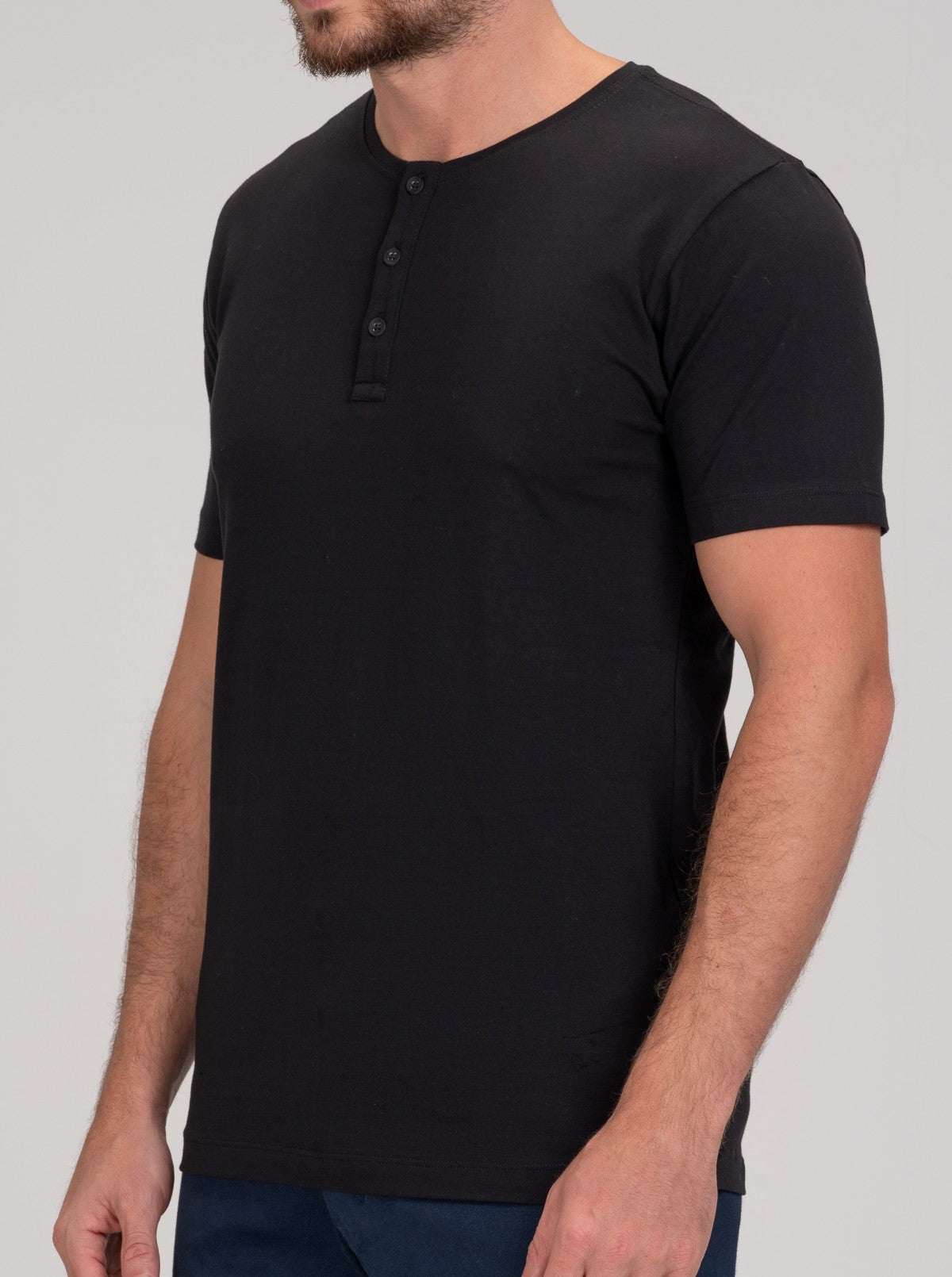 Camiseta Henley de Algodão Egípcio - Luxor