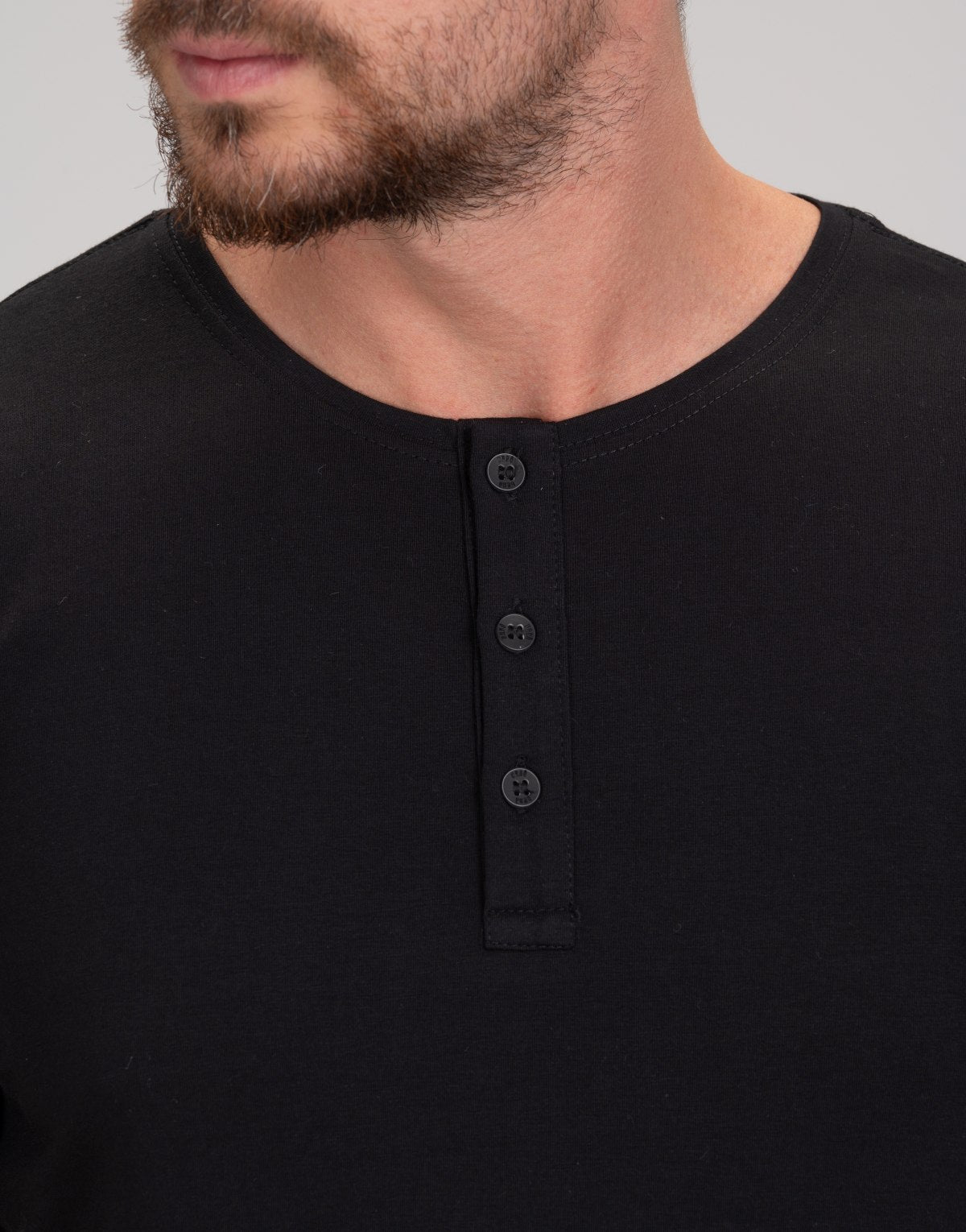 Camiseta Henley de Algodão Egípcio - Luxor