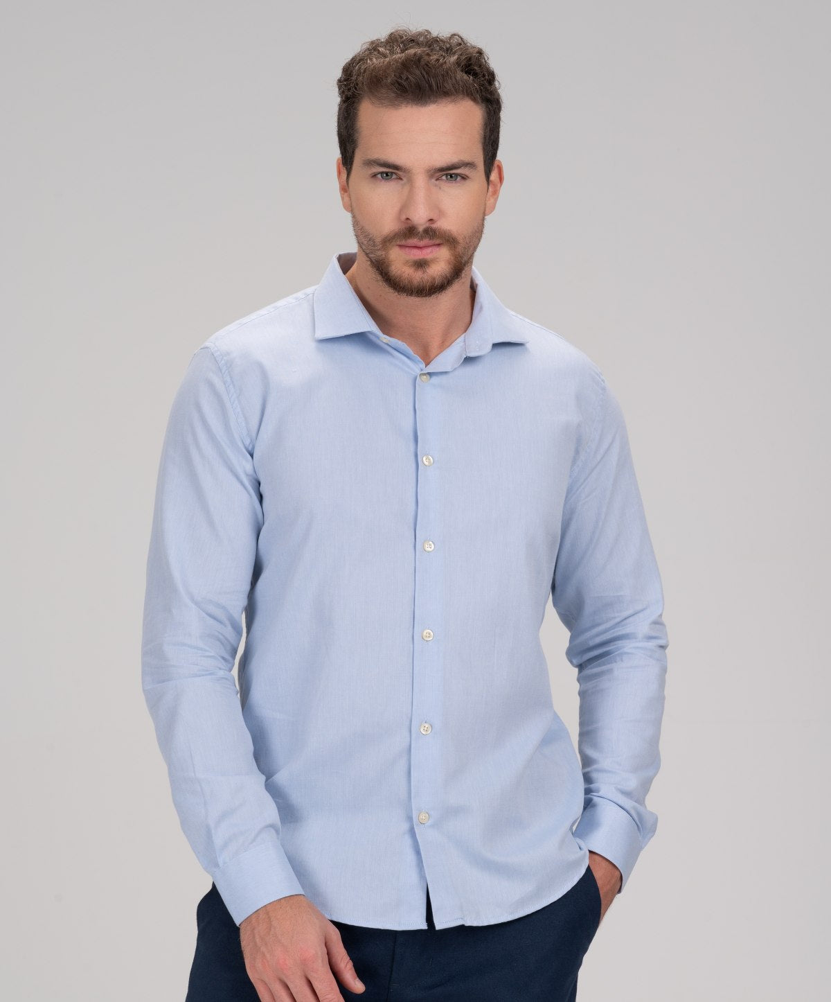 Camisa Social de Algodão Pima Peruano - Soria