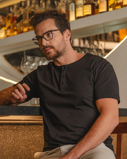 Kit 3x Camiseta Henley de Algodão Egípcio - Luxor - R$ 161,00 cada