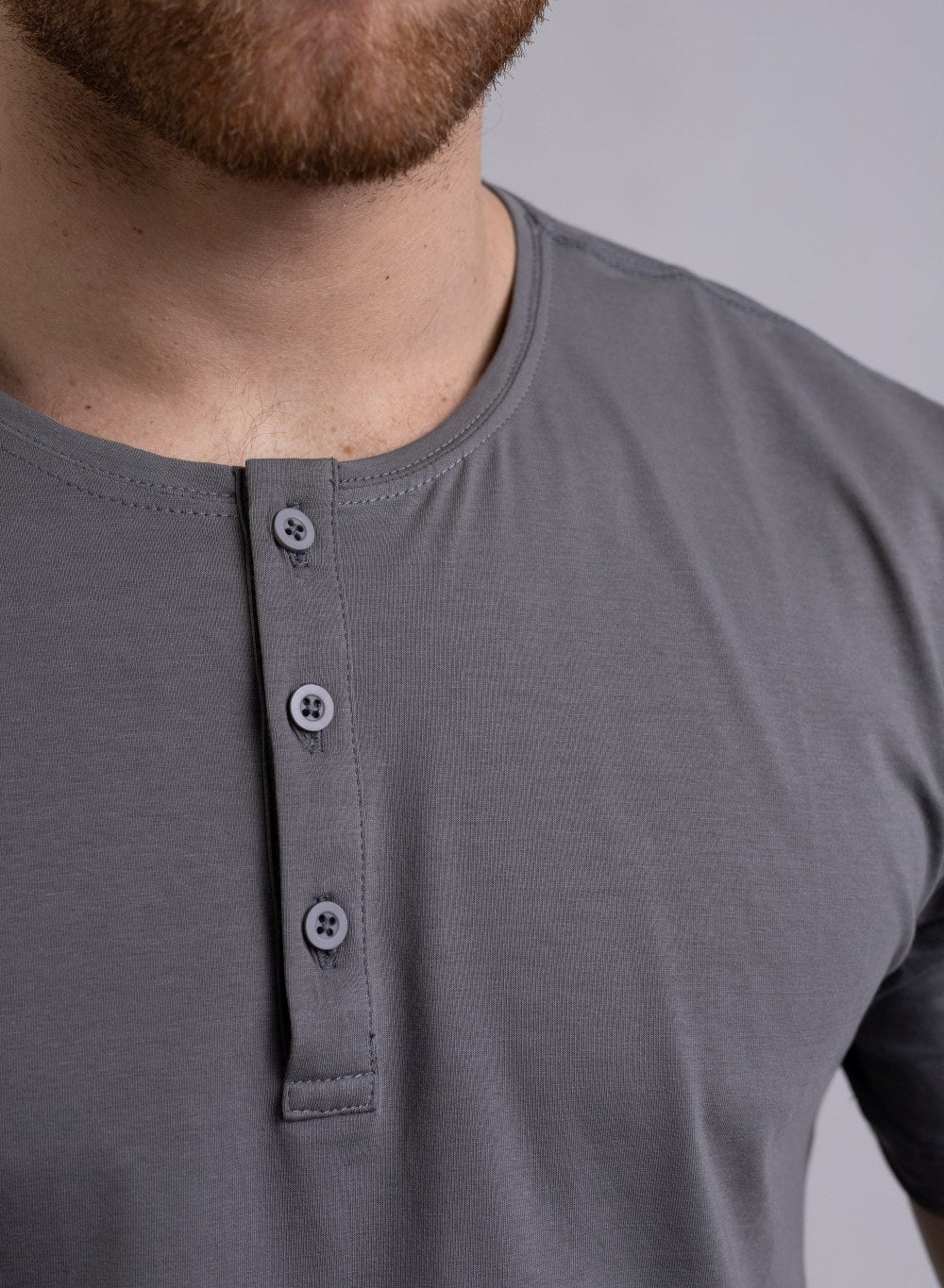 Camiseta Henley de Algodão Egípcio - Luxor