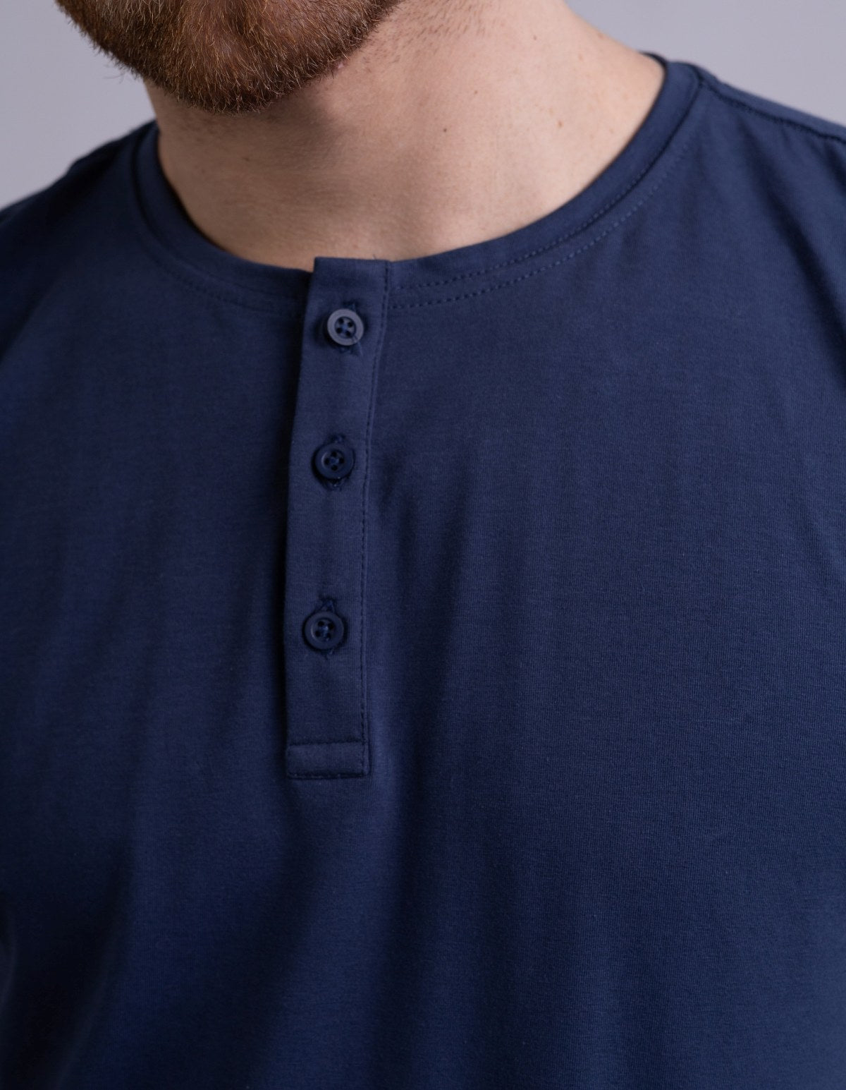 Camiseta Henley de Algodão Egípcio - Luxor