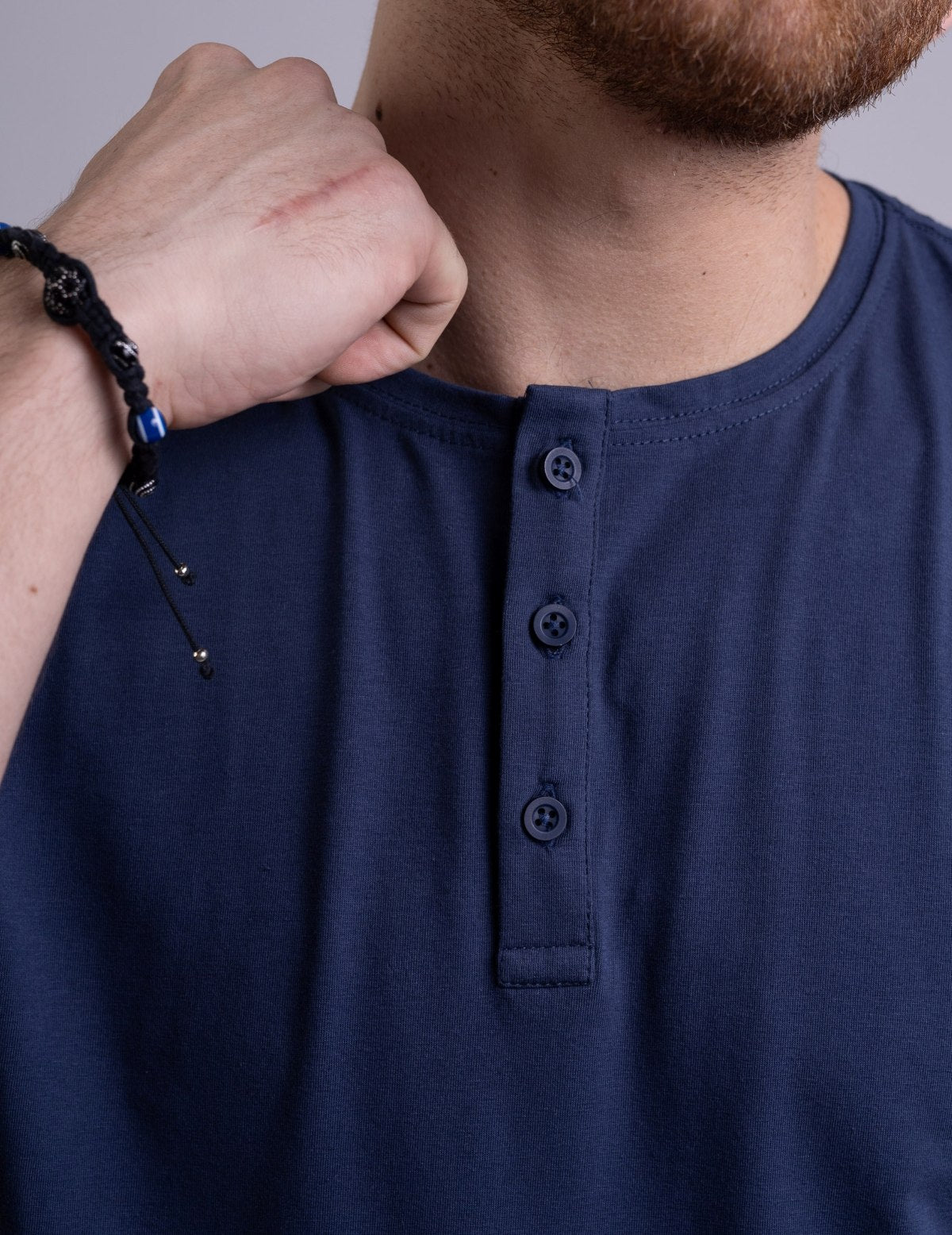 Camiseta Henley de Algodão Egípcio - Luxor