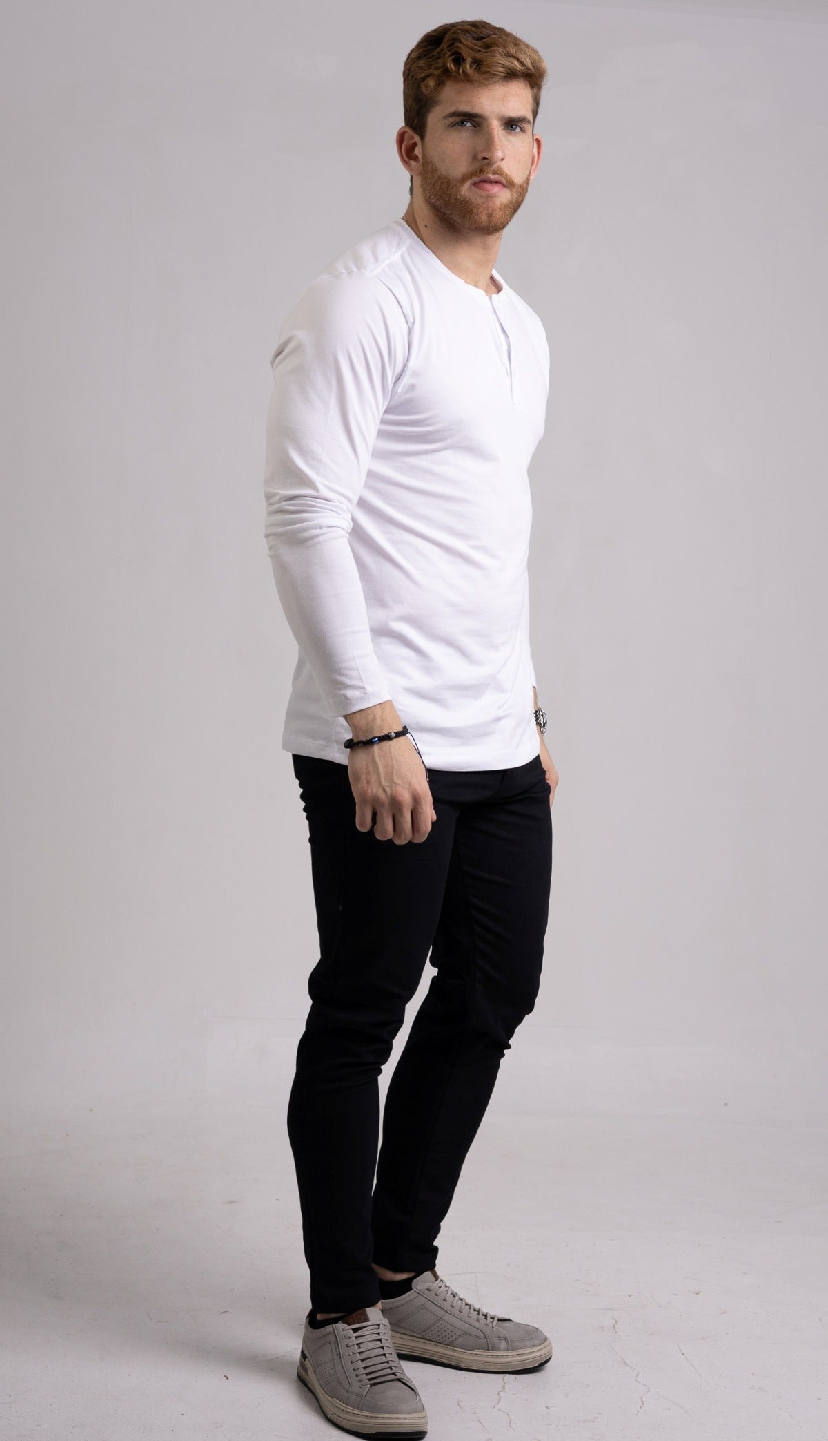 Blusa Henley de Manga Longa em Algodão Egípcio - Legacy