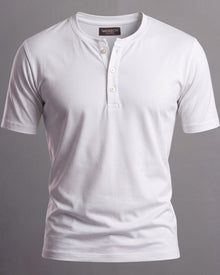 Camiseta Henley de Algodão Egípcio - Luxor
