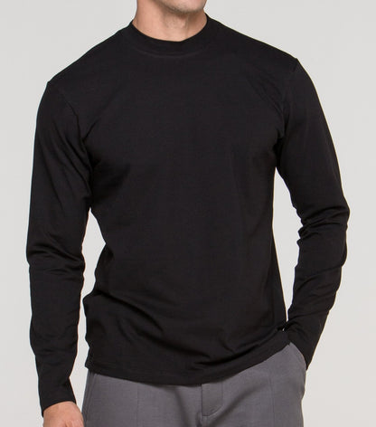 Blusa de Gola Alta e Manga Longa em Algodão Egípcio Premium - Egypt
