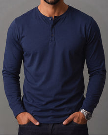 Kit 3x Blusa Henley de Manga Longa em Algodão Egípcio - Legacy - R$ 166,00 cada
