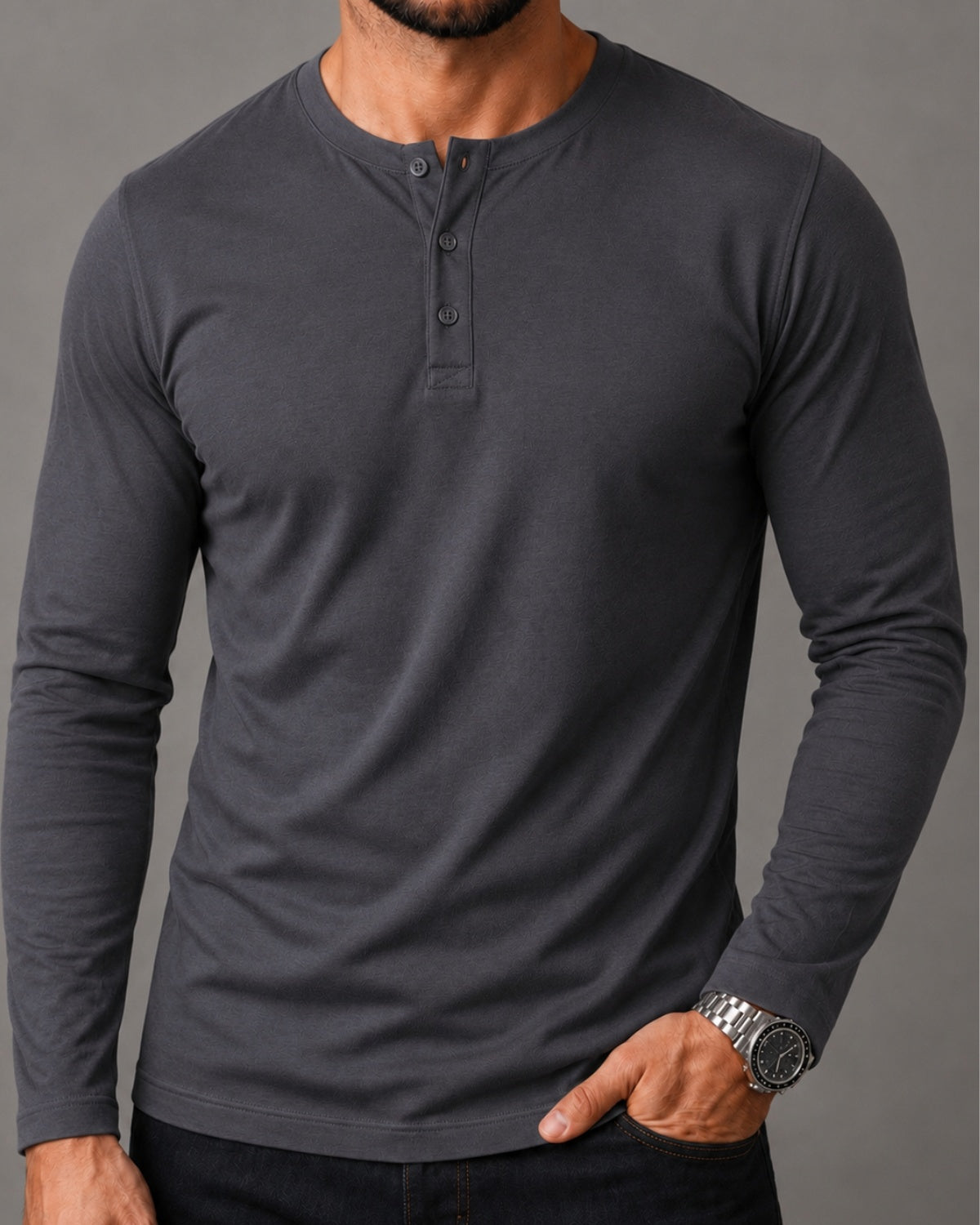 Kit 2x Blusa Henley de Manga Longa em Algodão Egípcio - Legacy - R$ 179,00 cada