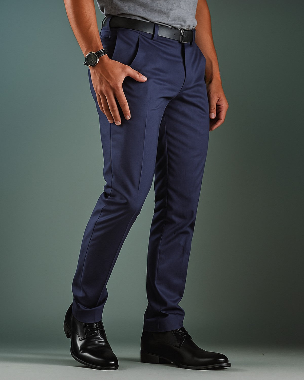 Calça de Alfaiataria SlimFit de Sarja Premium e Elastano - Regent