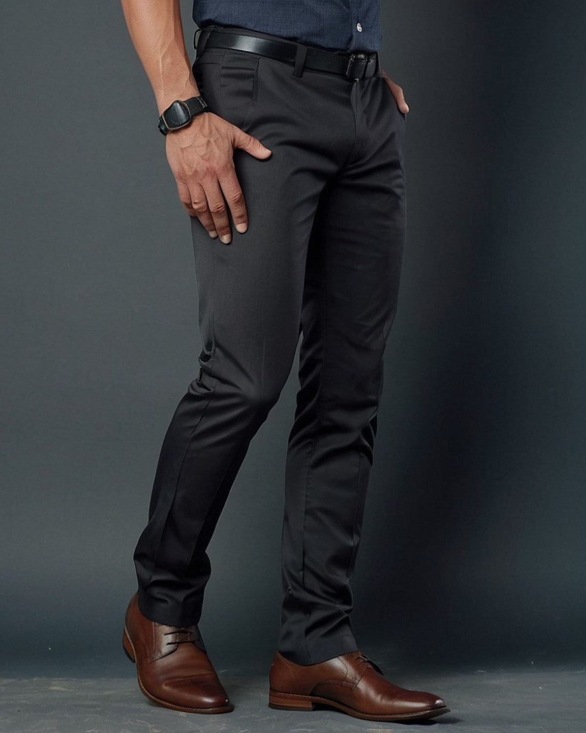 Calça de Alfaiataria SlimFit de Sarja Premium e Elastano - Regent