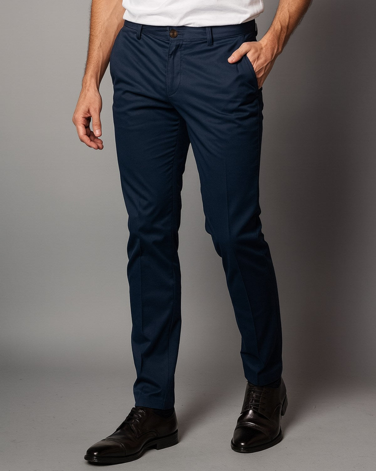 Calça de Alfaiataria SlimFit de Sarja Premium e Elastano - Regent