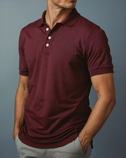 Camisa Polo Piquet de Algodão Pima Peruano com Elastano - TruePima