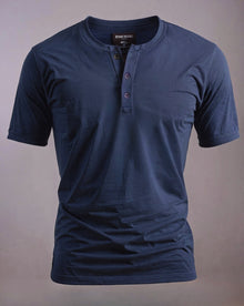 Camiseta Henley Algodão Egípcio - Luxor