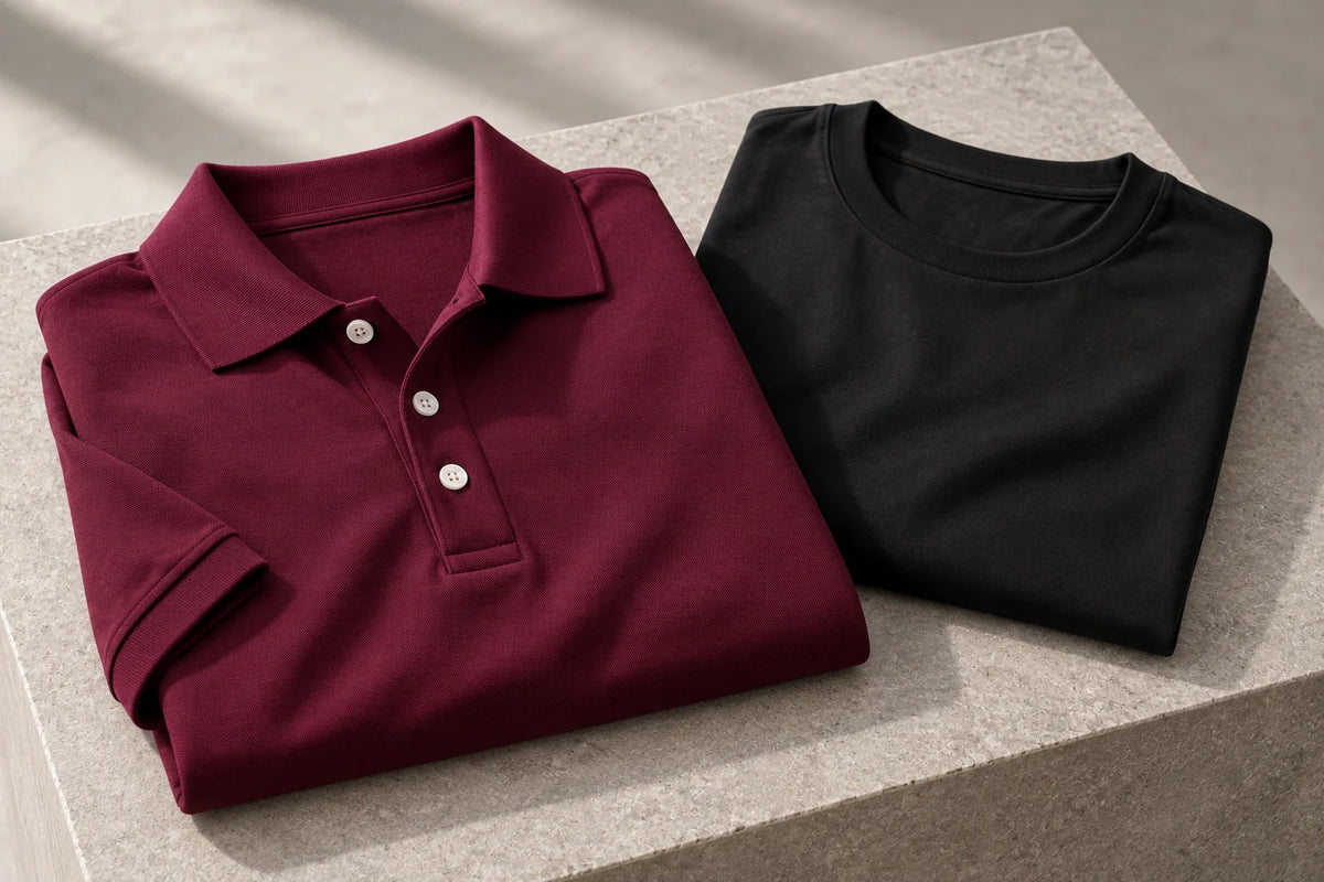 Polo TruePima e camiseta PimaForce.
