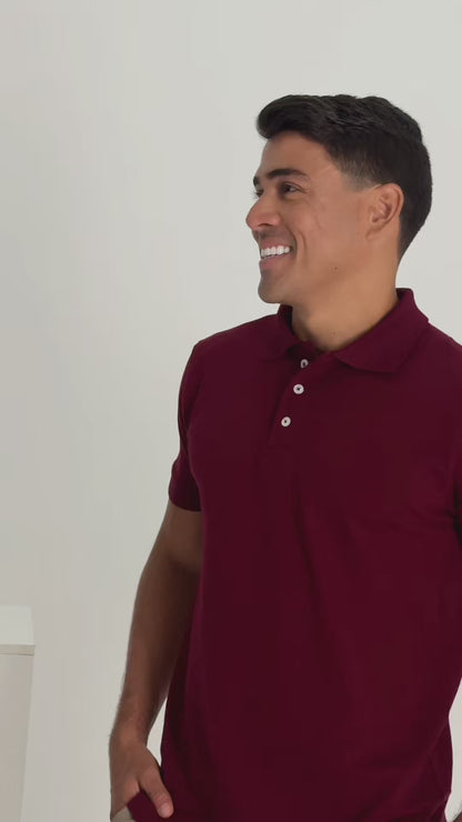 Camisa Polo Piquet de Algodão Pima Peruano com Elastano - TruePima