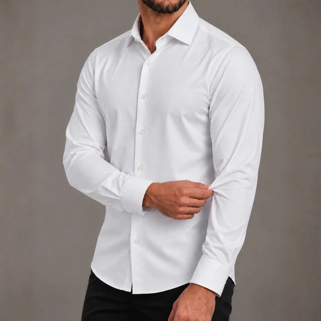 A presença de uma camisa.
A liberdade de se mover.